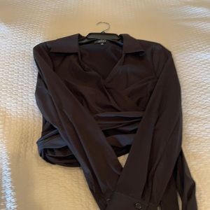 NWOT. milly. Size 6. Wrap blouse.